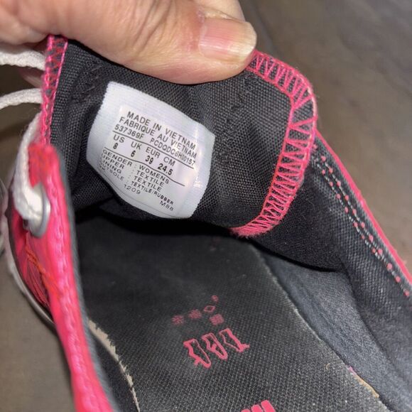 Converse All Star Sneakers Houndstooth Pink Women 8 Canvas Tie Low Top - Picture 7 of 8